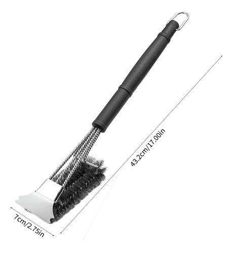 Cepillo De Limpieza M Deluxe Con Cerdas Para Barbacoa, Apto.
