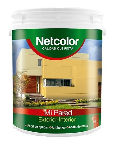 Latex Interior Exterior 20lt Netcolor Mi Pared Color Blanco