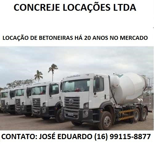 Caminhão Betoneira Ford Cargo 2626, Locação E Venda