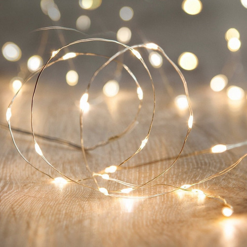 Serie Luces Led Alambre 2 Mts Boda Xv Vintage Cálida