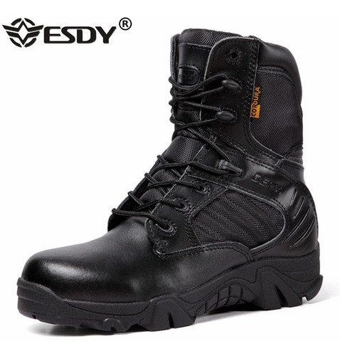 Botines Militares De Combate Para Hombre, Camuflaje De Alta