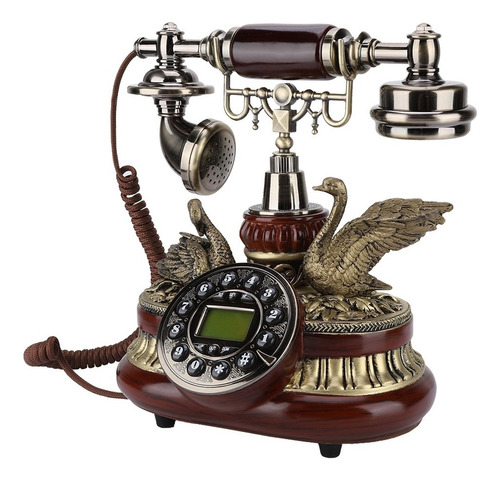 Ho Vintage Teléfono Dial Antiguo Línea Fija Fsk/dtmf