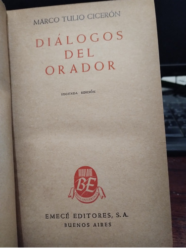 Dialogos Del Orador - Marco Tulio Ciceron