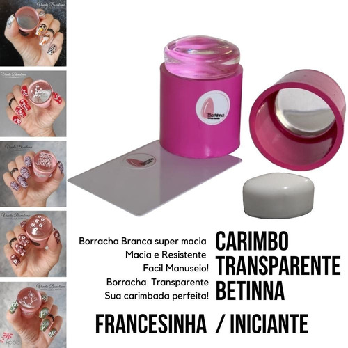 Imagem 3 de 4 de Carimbo Para Unhas Com Borracha Extra Betinna