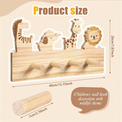 Ganchos De Pared Ganchos De Madera Para Abrigos De Animales