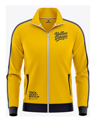 Yellow Images Mockups Pack Jaqueta Masculina Manga Longa