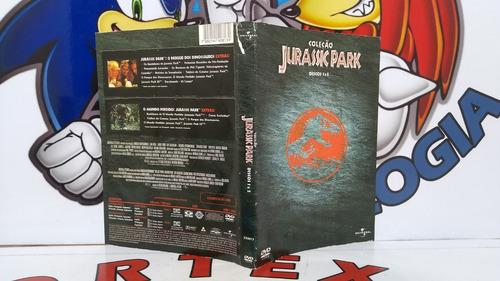 Encarte Da Capa Oficial Do Dvd Coleção Jurassic Park
