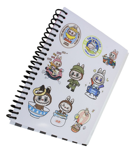 Libreta Cuaderno Labubu Tipo Francesa 100 Hojas Pasta Dura