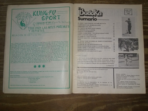 Revista El Budoka. 6 Números. Precio X Unidad (Usado)