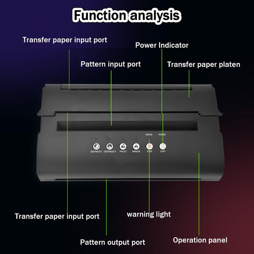 Impressora De Transferência De Tatuagem, Máquina De Estêncil