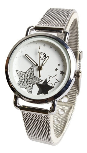 Relojes Por Mayor Pulsera Acero Plateado, Oferta X5 Unidades