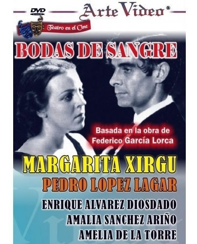 Bodas De Sangre- Margarita Xirgu- P. L. Lagar - Dvd Original