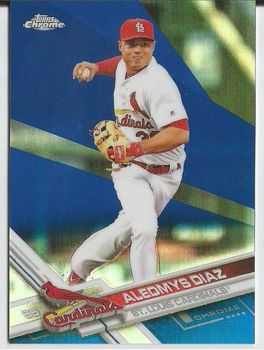 2017 Topps Chrome #88 Aledmys Diaz Blue Refractor /150 Cards