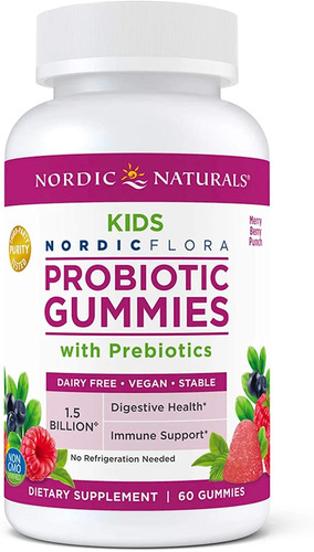 Gomitas De Probióticos Nordic Naturals Para Niños, 1.5 Billo