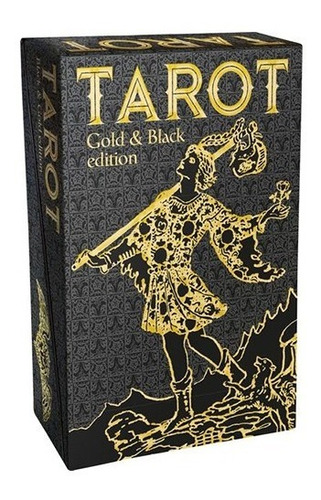 Tarot Gold & Black Edition Libro Y 78 Cartas Lo Scarabeo