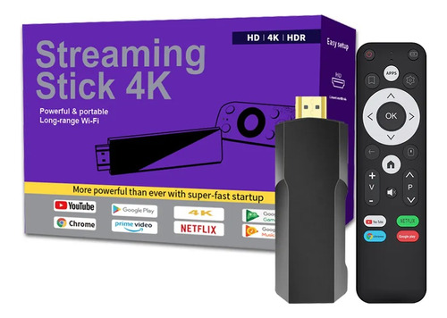 Streaming Stick 4k  Ram 1gb - Almacenamiento 8gb 