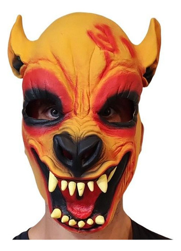 Máscara Cachorro Bravo Lobo Lobisomem Terror Halloween Susto