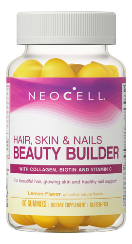 Suplemento Neocell Beauty Builder Gummy Para Cabello, Piel Y