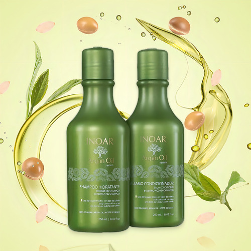 Champú Y Acondicionador De Aceite De Argán Inoar 250ml