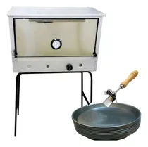 Comprar Horno Pizzero 6 Moldes Cincalum + 6 Moldes + Gancho Combo
