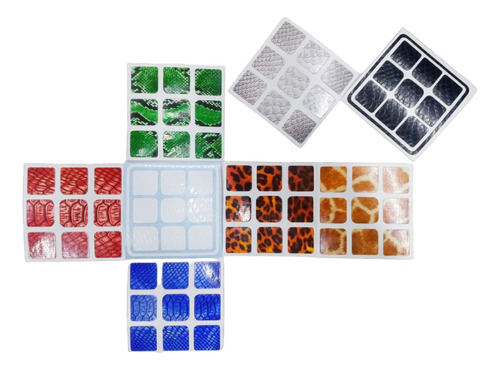 Cubo Rubik 3x3 Stickers Animal Impresion En Alta Resolucion