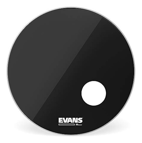 Parche De Bombo Negro Resonante Evans Eq3, 22 Pulgadas