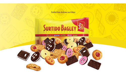 Galletitas Surtido Bagley 400gr - Pack X5 Unidades
