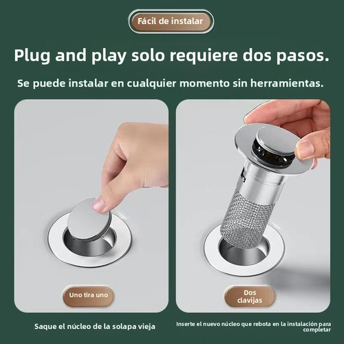 Tapón Universal Para Lavabo - Ajustable Y Resistente