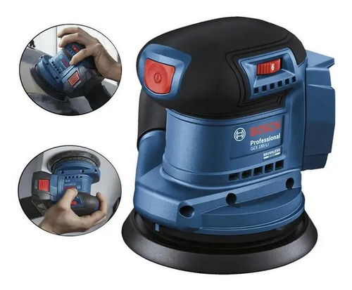 Lixadeira Roto Orbital A Bateria 18v 5 -125mm Bosch