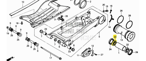 Balero Horquilla Atc250 1985 91051-ha2-013