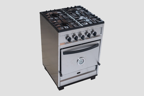 Cocina Industrial Acero 4 Hornallas Horno Pizzero 60 Hogar