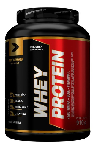 Whey Protein 910g Body Advance Proteina Sabor Dulce De Leche