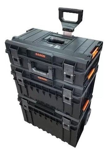 Caja de herramientas Bahco 4750TB-SET-SA de plástico 40cm x 35cm x 70cm negro