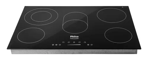 Cooktop Elétrico Philco Pct55vc Vitrocerâmico 8400w Cor Preto