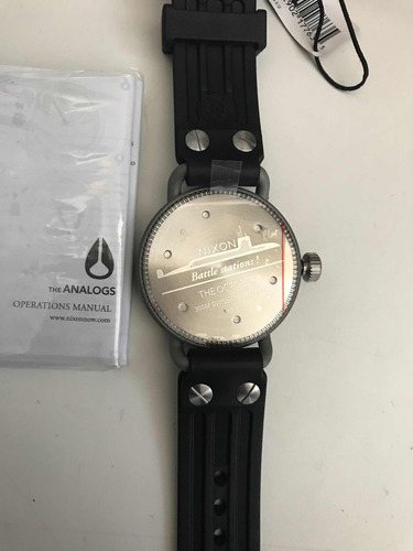 Relogio Nixon October 100% Original! Unit Fader Tide Rubber