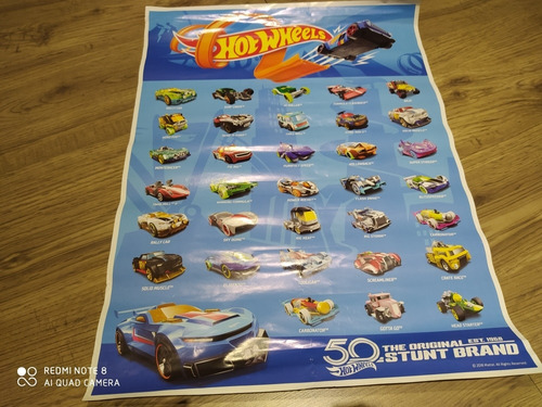Pôster Carros Hot Wheels Ano 2018