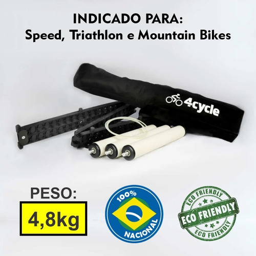 Imagem 2 de 10 de Rolo De Treino Para Ciclismo Portátil E Bolsa De Transporte