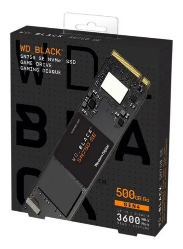 comprar Wd_black 500 Gb Sn750 Se Nvme Ssd Interno Para Jogos - Gen4