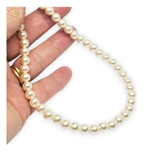 Cadena Plata 925 Collar De Perlas Importadas