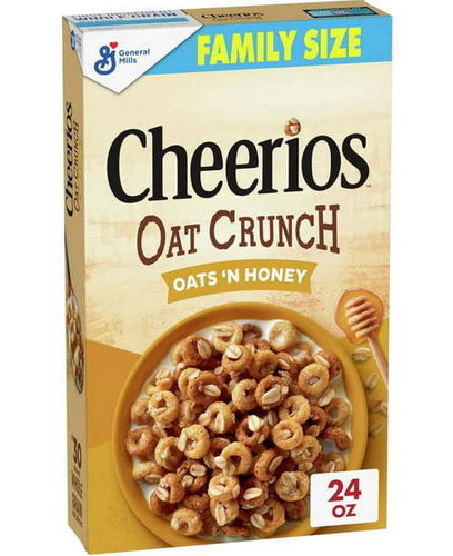 Cheerios Avena Miel Cereal Americano 648grs