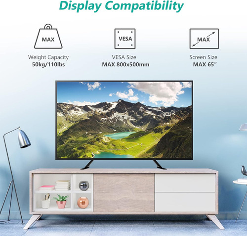 Wali Universal Tv Stand De 55 Pulgadas Tv, Soporte De Soport