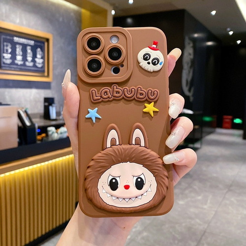 Xu Labubu Fundas Siliconas Anticaída Multifunción For iPhone