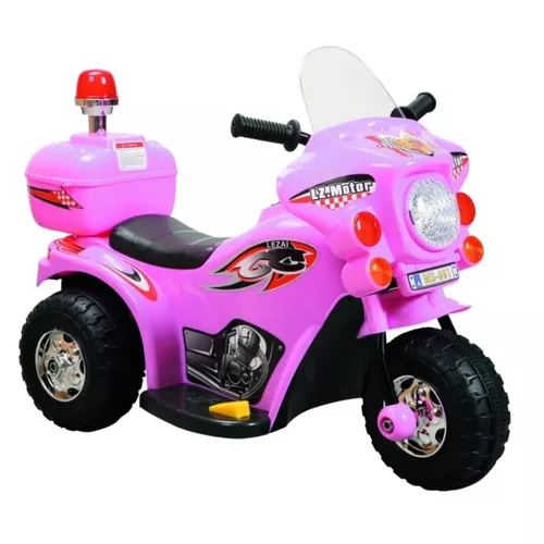 Triciclo Mini Moto Elétrica Infantil Cor Vermelha Som e Farol com Luz -  Importway