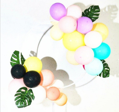 20 Base Circular Portatil Soporte P Globos Aro Decoracion