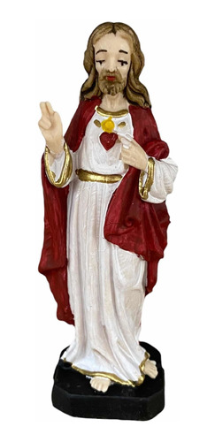 Imagen Sagrado Corazon Jesus 12 Cm Pvc - Irrompible