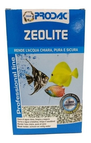 Zeolite Prodac 700g Midia Filtrante P/ Aquario Remove Amonia