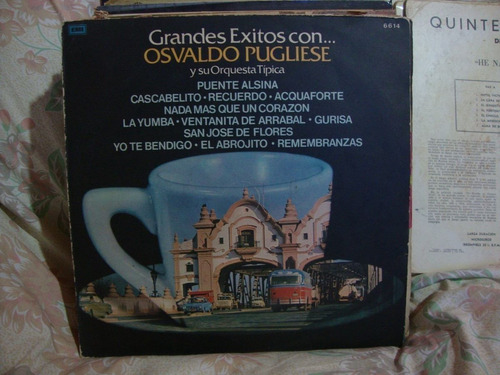 Vinilo Osvaldo Pugliese Grandes Exitos Con Osvaldo T1