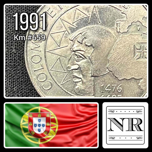 Portugal - 200 Escudos - Año 1991 - Km #658 - Columbus