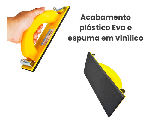 Lixa Fácil Manual Parede Teto Extensor 22x8cm Full - Mh