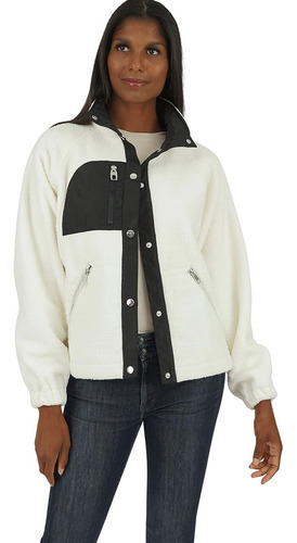 Chamarra Corta Sherpa Bomber Juvenil Original Kensie Mujer